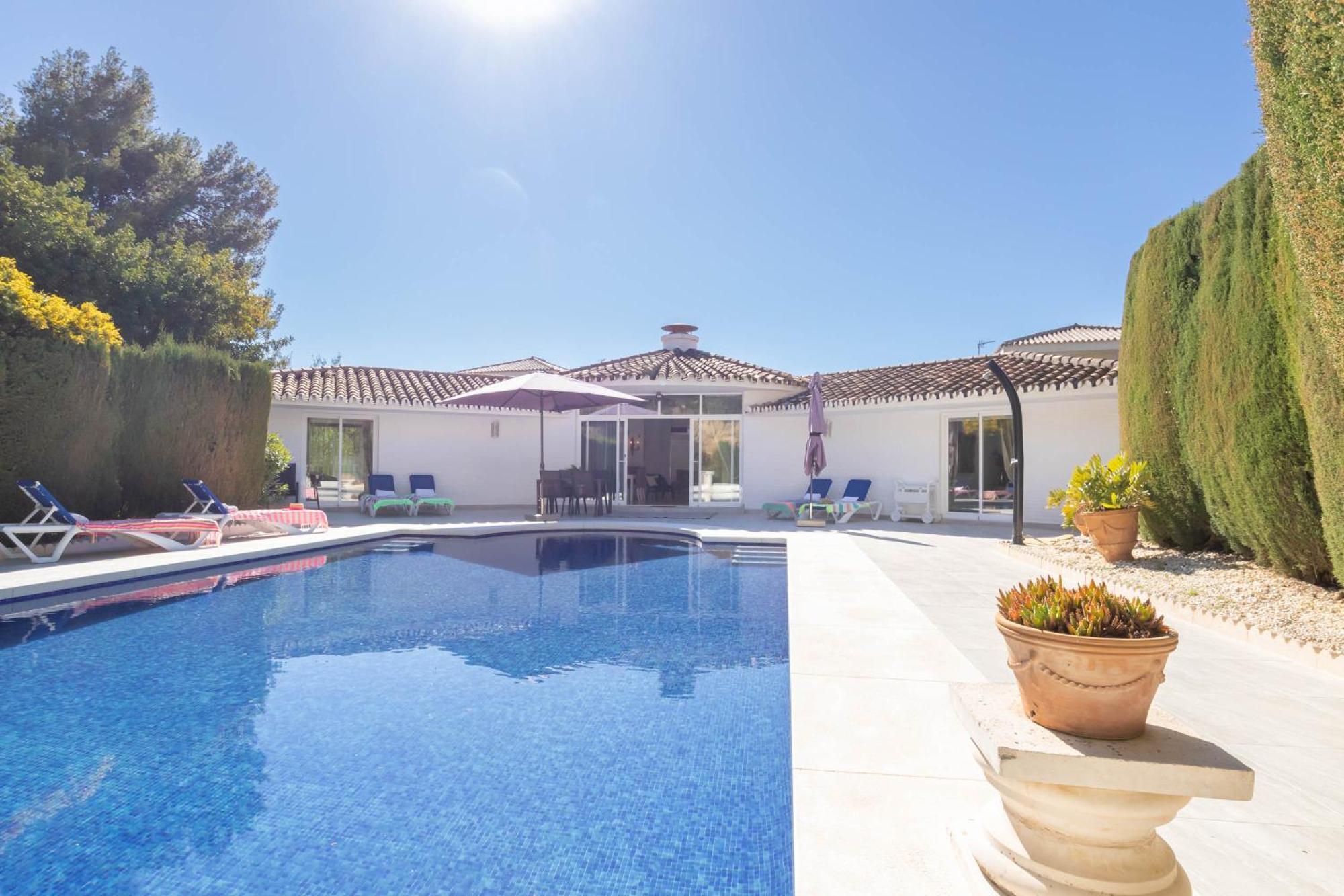 Pool Villa Rancho Domingo Family Friendly - Happy Rentals Benalmádena Exteriör bild