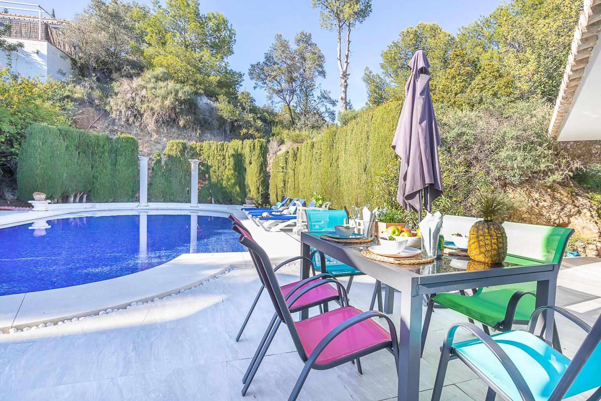 Pool Villa Rancho Domingo Family Friendly - Happy Rentals Benalmádena Exteriör bild
